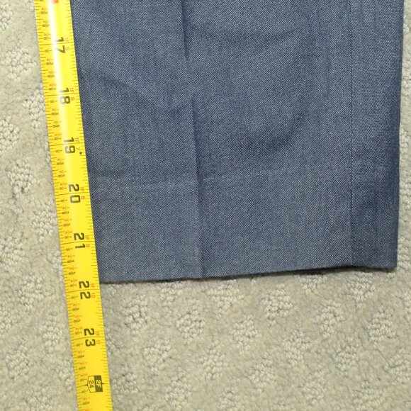 Talbots Women's Size 8P Pants (31" x 22") Slim Crop Four Pockets Blue - Picture 3 of 6